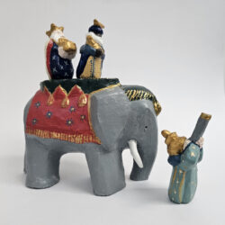 Ensemble de l'éléphant et les 3 rois.